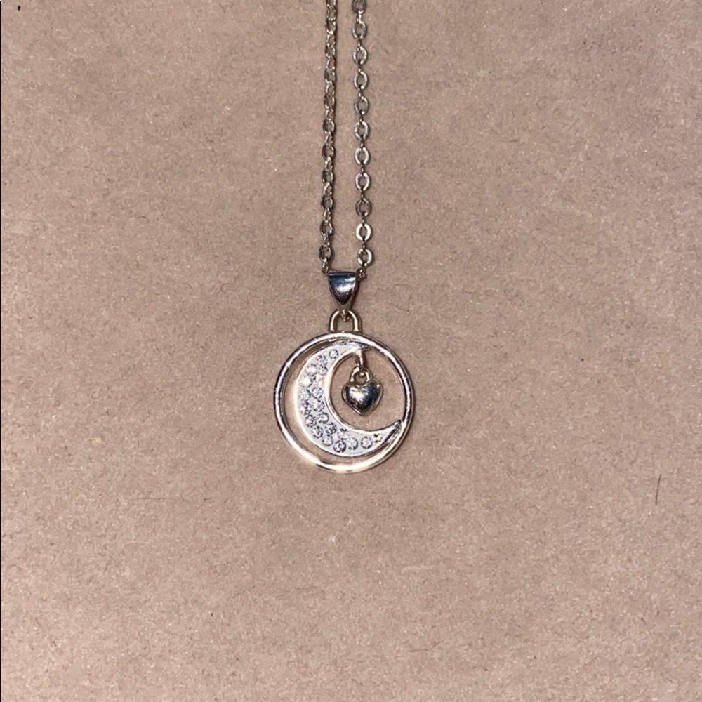 Moon & Heart Necklace